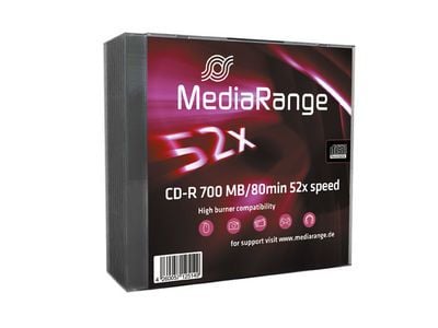 MediaRange - 10 x CD-R - 700 MB (80 min) 52x - smalt cover