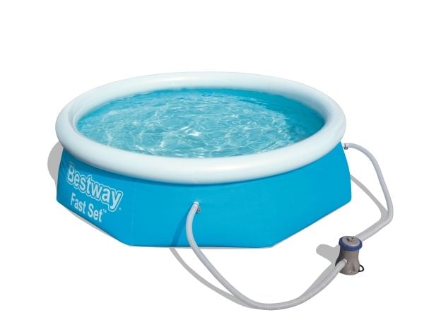 Bestway Fast Set 57268, 2300 l, Oppblåsbart basseng, Blå, 8,55 kg