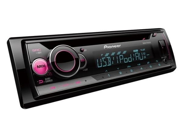 Pioneer DEH-S220UI, Sort, 1 DIN, 50 W, CD, MP3, WAV, WMA, LCD