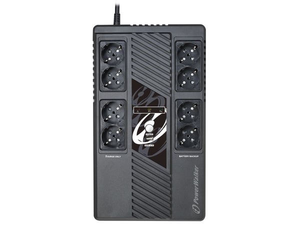 PowerWalker VI 800 MS, Linje-Interactive, 0,8 kVA, 480 W, Sinus, 170 V, 280 V