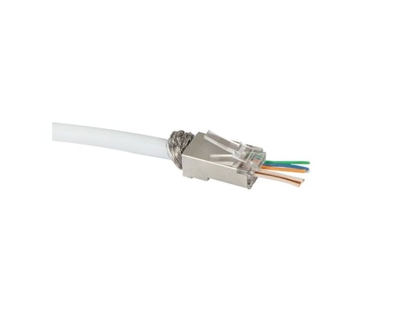 LogiLink MP0077, RJ-45, Gjennomsiktig, Hankjønn, Rett, Plast, Cat6