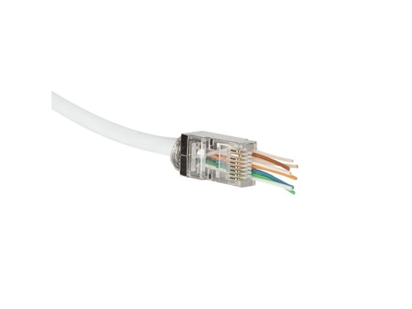 LogiLink MP0077, RJ-45, Gjennomsiktig, Hankjønn, Rett, Plast, Cat6