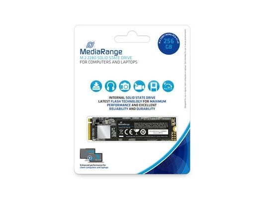 MediaRange - SSD - 256 GB - intern - M.2 2280 - PCIe 3.1 x4 (NVMe)