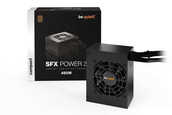 be quiet! SFX Power 3 - Strømforsyning (intern) - SFX12V 3.42/ EPS12V 2.92 - 80 PLUS Bronze - AC 100-240 V - 450 watt - aktiv PFC - Europa