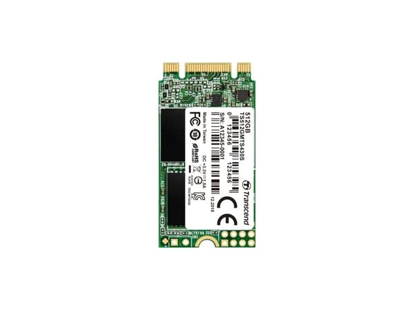 Transcend 430S - SSD - 512 GB - intern - M.2 2242 - SATA 6Gb/s - for Intel Next Unit of Computing 12, 13
