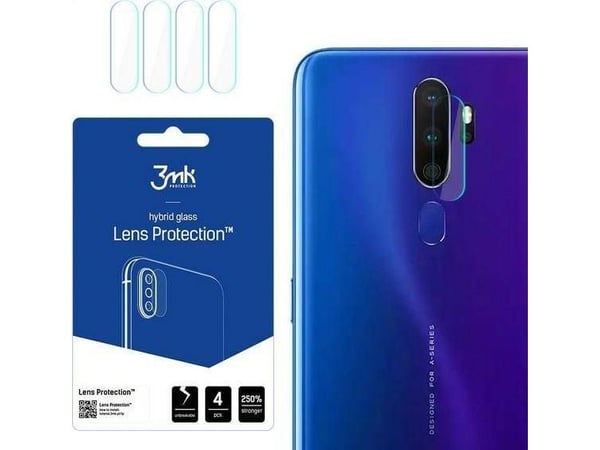 3MK Lens Protect beskyttelse til Oppo A11x kamerobjektiv (4 stk)