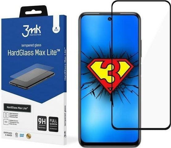3MK HG Max Lite skjermbeskytter Xiaomi Redmi Note 10 5G, svart