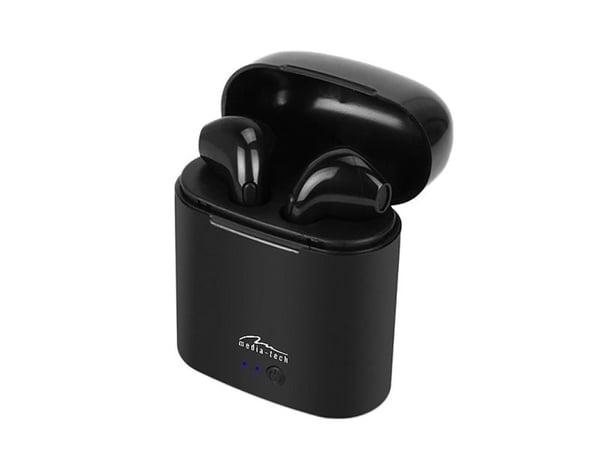 Media-Tech MT3589K, Hodesett, In-ear, Calls/Music, Sort, Stereofonisk, Trådløs