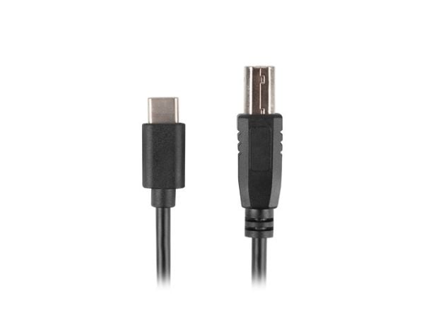 Lanberg - USB-kabel - USB-C (hann) til USB-type B (hann) - USB 2.0 - 1.8 m - svart