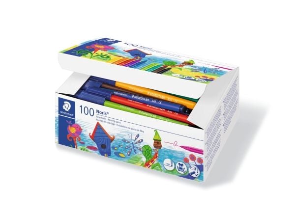 Kuitukynät Staedtler 326, 100 kpl laatikko, eri värejä