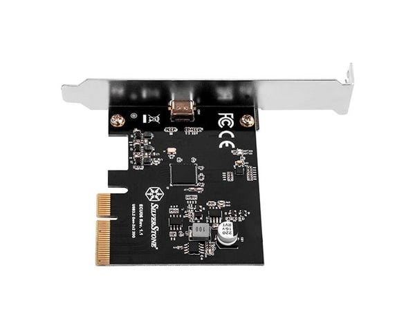 Silverstone ECU06, PCIe, USB 3.2 Gen 2 (3.1 Gen 2), Låg profil, PCIe 3.1, 20 Gbit/s, 0 - 85 ° C