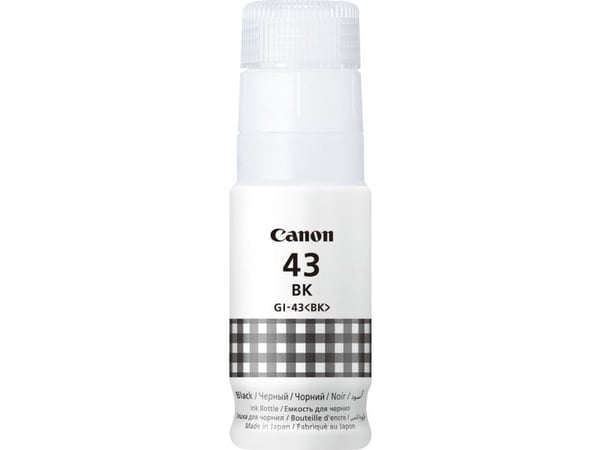 Canon GI-43BK, Harmaa, Canon, PIXMA G640 PIXMA G540, 60 ml, Mustesuihku, 1 kpl