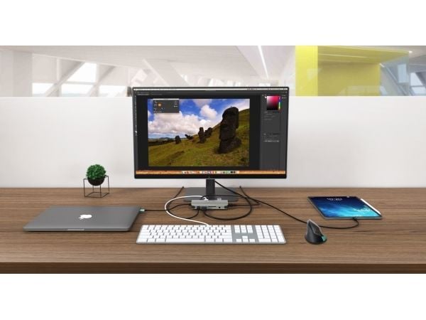 i-Tec USB-C Metal Nano Dock HDMI/VGA with LAN + Power Delivery 100 W - Dockningsstation - USB-C / Thunderbolt 3 - VGA, HDMI - 1GbE
