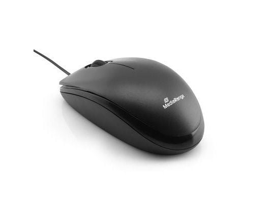 MediaRange MROS212, Oikeakätinen, Optinen, USB A-tyyppi, 1000 DPI, Musta