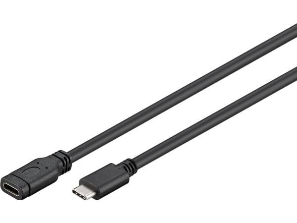 Goobay 45393, 1 m, USB C, USB C, USB 3.2 Gen 1 (3.1 Gen 1), 5000 Mbit/s, Sort