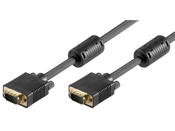Goobay 50490, 5 m, VGA (D-Sub), VGA (D-Sub), Hankjønn, Hankjønn, Sort