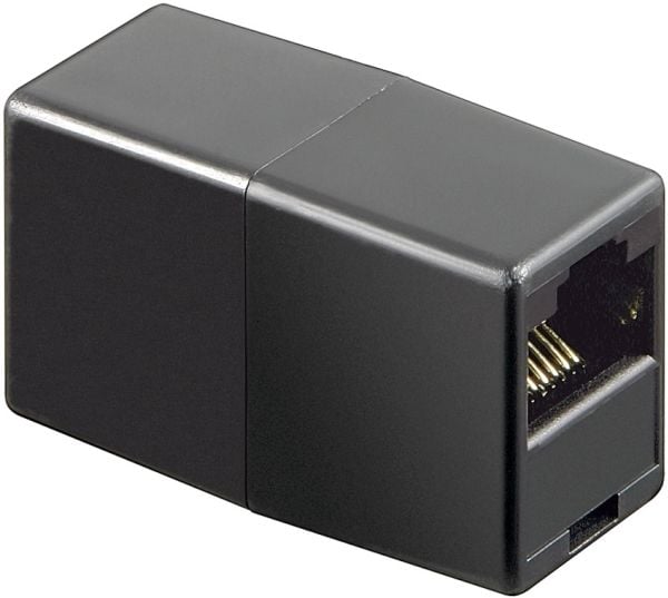 Goobay RJ-45 Adapter, RJ-45, RJ-45, Sort