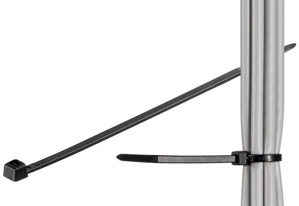 Goobay 17068, Nylon, Svart, 100 mm, 2,6 mm, 100 styck