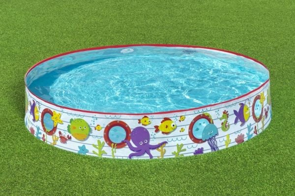 Bestway 55029, Oppblåsbart basseng, 340 l, Rund, 2 år, PVC, Vinyl, Flerfarget