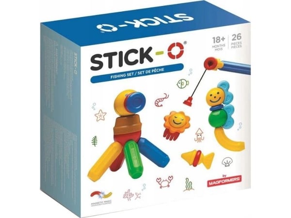 Magformers Stick-O fiskesett med magnetklosser 26 deler (005-902006)