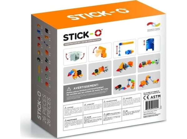 Magformers magnetiska byggklossar Stick-O set 26 delar (005-902004)