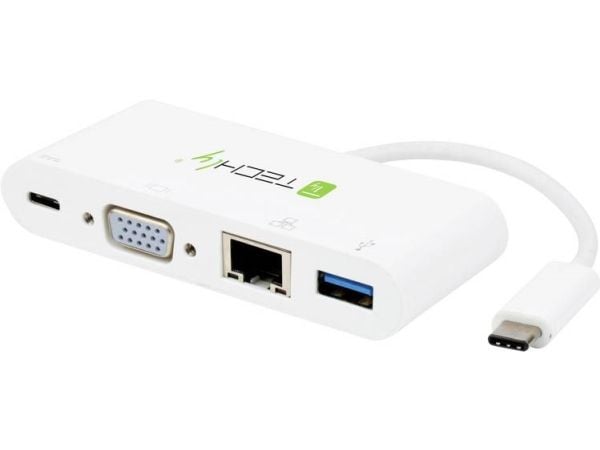 TECHly - Extern videoadapter - USB-C 3.1 - VGA - vit