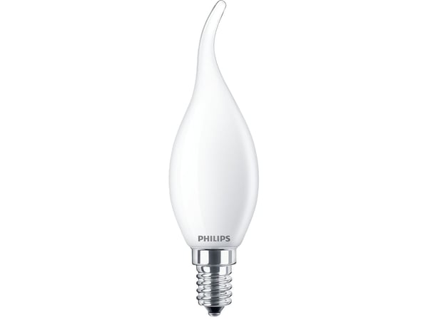 Philips - LED-lyspære - form: BA35 - mattslipt finish - E14 - 2.2 W (ekvivalent 25 W) - klasse E - varmt hvitt lys - 2700 K