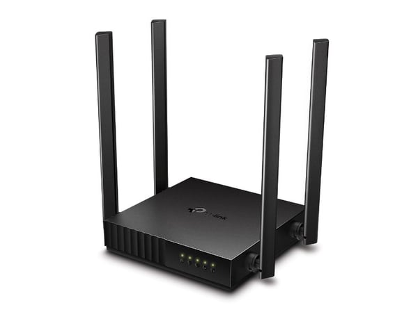 TP-Link Archer C54, Wi-Fi 5 (802.11ac), Dobbelbånd (2.4 GHz / 5 GHz), Ethernet/bredbåndsforbindelse, Sort, Frittstående router