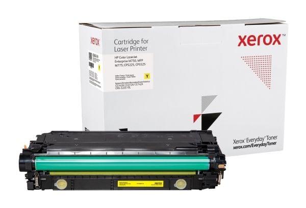 Everyday Keltainen -värikasetti Xeroxilta, HP CE342A/CE272A/CE742A -yhteensopiva, 16000 sivua- (006R04149), 16000 sivua, 16000 sivua, Keltainen, 1 kpl