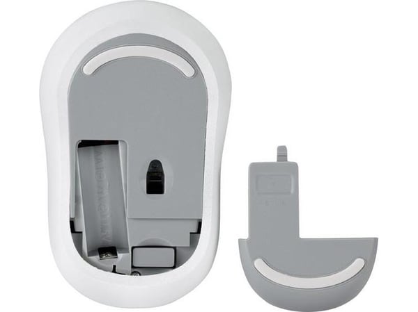 Renkforce RF-4284828, Ambidekstriøs, RF kabel-fri, 1300 DPI, Hvit