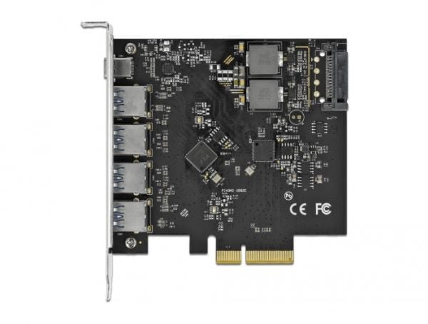 Delock - USB-adapter - PCIe 3.0 x4 - USB-C 3.2 Gen 2 x 1 + USB 3.2 Gen 2 x 4