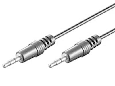 MediaRange - Äänikaapeli - stereo mini-jack uros stereo mini-jack uros - 1 m - suojattu - musta