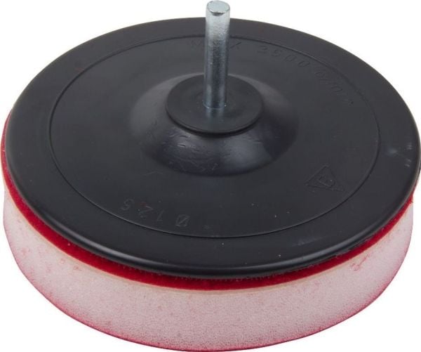 Gummiskive 125 mm skaft (RZEP) + avstandsskive med skum (tykk gummiskive) 125 mm skaft - 27039