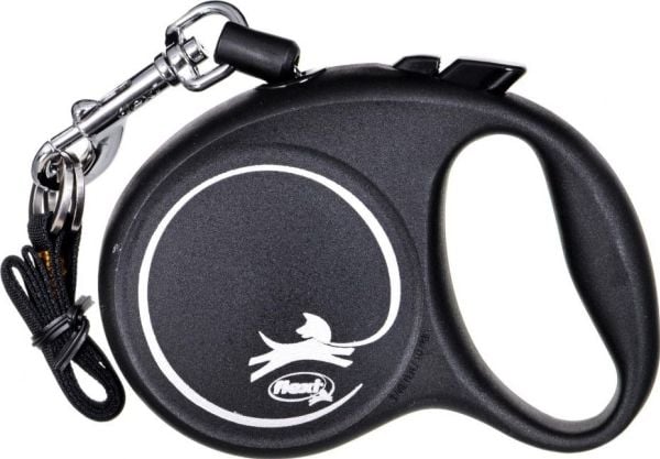 flexi Black Design XS snor 3 m, 8 kg, lajiteltu