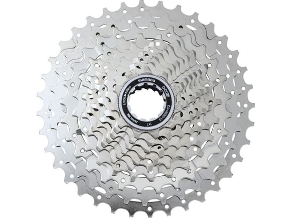 Shimano CS-HG50-10, Cykelkassett, Mountainbike, Stål, Svart, Rostfritt stål