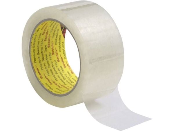 3M Scotch emballasjetape 305, 50 mm x 66 m gjennomsiktig, laget av biaksialt strukket PP-film, med akrylat - 6 stk (305T5066)