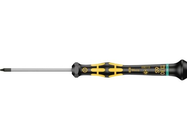 Wera 1567 TORX BO ESD Micro, 18 mm, 18 mm, 160 mm, 14 g, Sort, Grønn, Gult, Tsjekkisk Republikk
