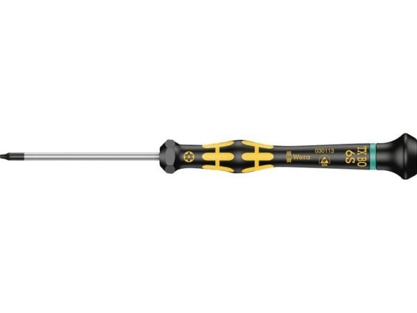 Wera 1567 TORX BO ESD Micro, 18 mm, 18 mm, 160 mm, 14 g, Sort, Grønn, Gult, Tsjekkisk Republikk