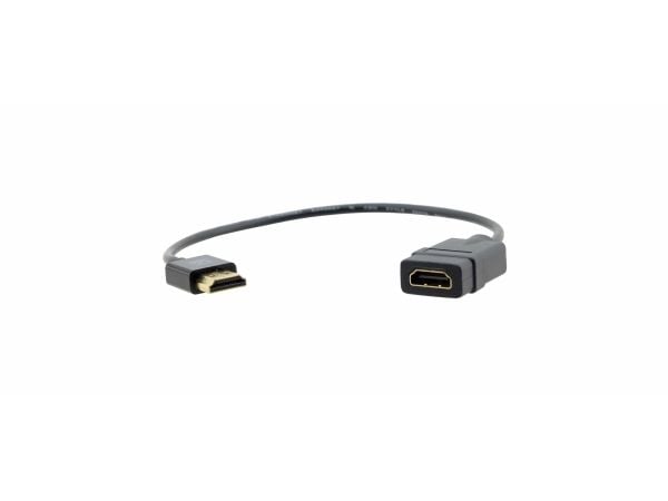 Kramer - HDMI-forlengelseskabel med Ethernet - HDMI hunn til HDMI hann - 30 cm - 4K-støtte
