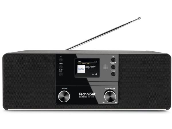 TechniSat DigitRadio 370 CD IR - Lydsystem - 2 x 5 watt - svart