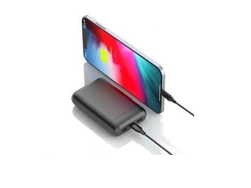 Insmat - Strømbank - 20000 mAh - 22.5 watt - 2 utgangskontakter (USB, USB-C)