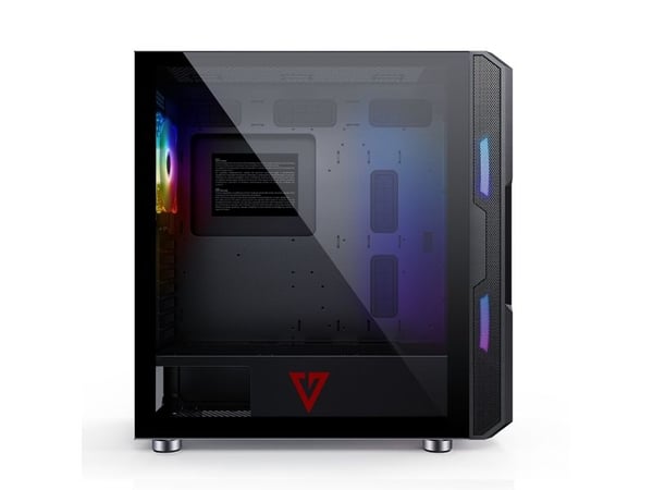 Modecom AMIRANI ARGB, Midi Tower, PC, Sort, ATX, ITX, Micro ATX, Multi, PC-kabinettvifte