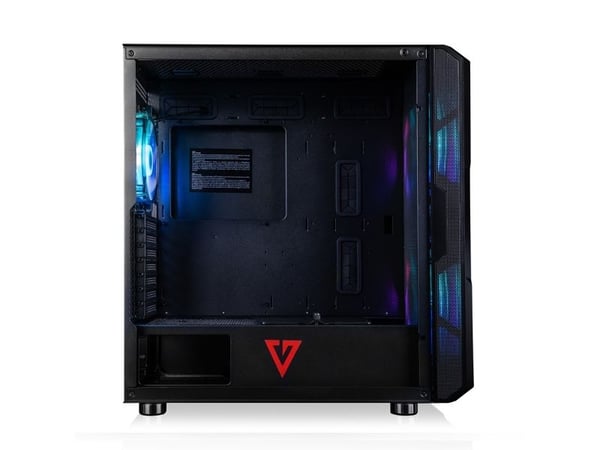 Modecom AMIRANI ARGB, Midi Tower, PC, Sort, ATX, ITX, Micro ATX, Multi, PC-kabinettvifte