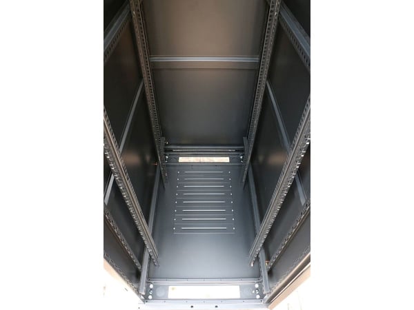 Extralink - Rack skap - står på gulv - svart - 42U - 19"