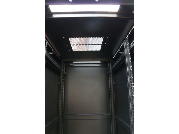 Extralink - Rack skap - står på gulv - svart - 42U - 19"