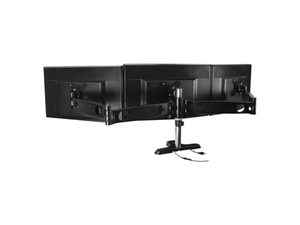 ARCTIC Z3 Pro - Monteringssett (skrivebordsmontering, 3 leddarmer, bordklemmefot) - for 3 LCD-skjermer - skjermstørrelse: 13"-27" - skrivebordsmont...