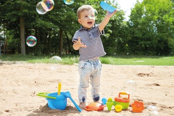 Lena Happy Sand Boys I, Sandlekesett, 1 år, Flerfarget