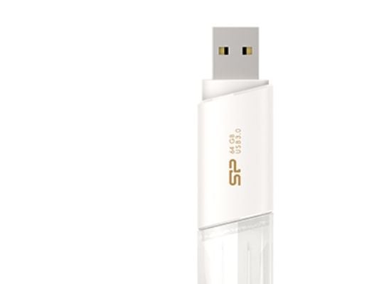 Silicon Power Blaze U06 64GB, 64 GB, USB Type-A, 3.2 Gen 1 (3.1 Gen 1), Med lokk, 9 g, Hvit