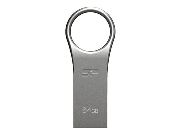 SILICON POWER Firma F80 - USB-flashstasjon - 16 GB - USB 2.0 - sølvgrå