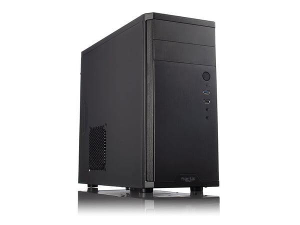 Fractal Design Core 1100 - Tower - mini ATX - ingen strømforsyning (ATX12V) - svart - USB/lyd